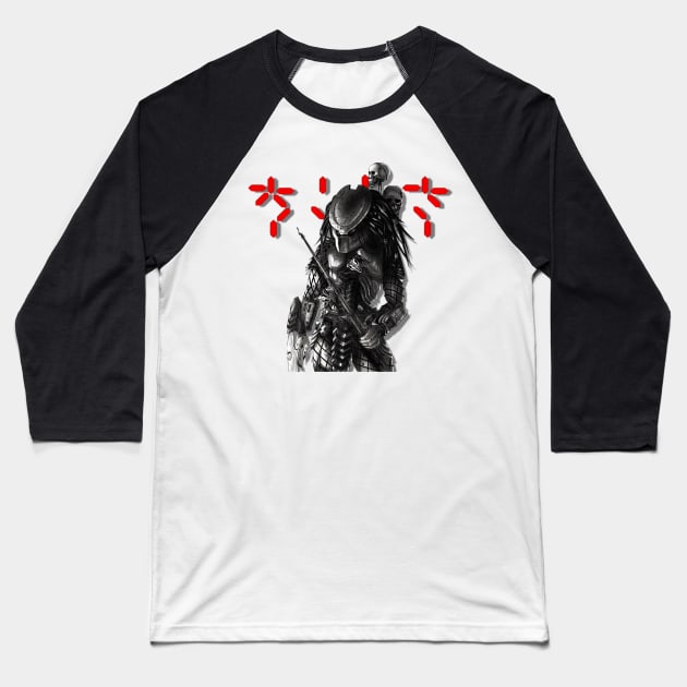 Predator Countdown Baseball T-Shirt by MrPhilFox